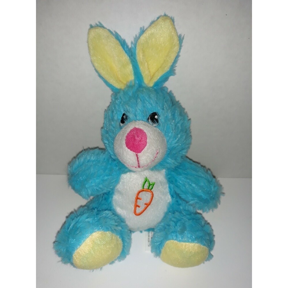 Fuzzy Friends Blue Bunny Rabbit Stuffed Animal / Plush